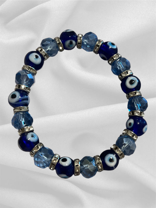 Blue y Silver Pulsera