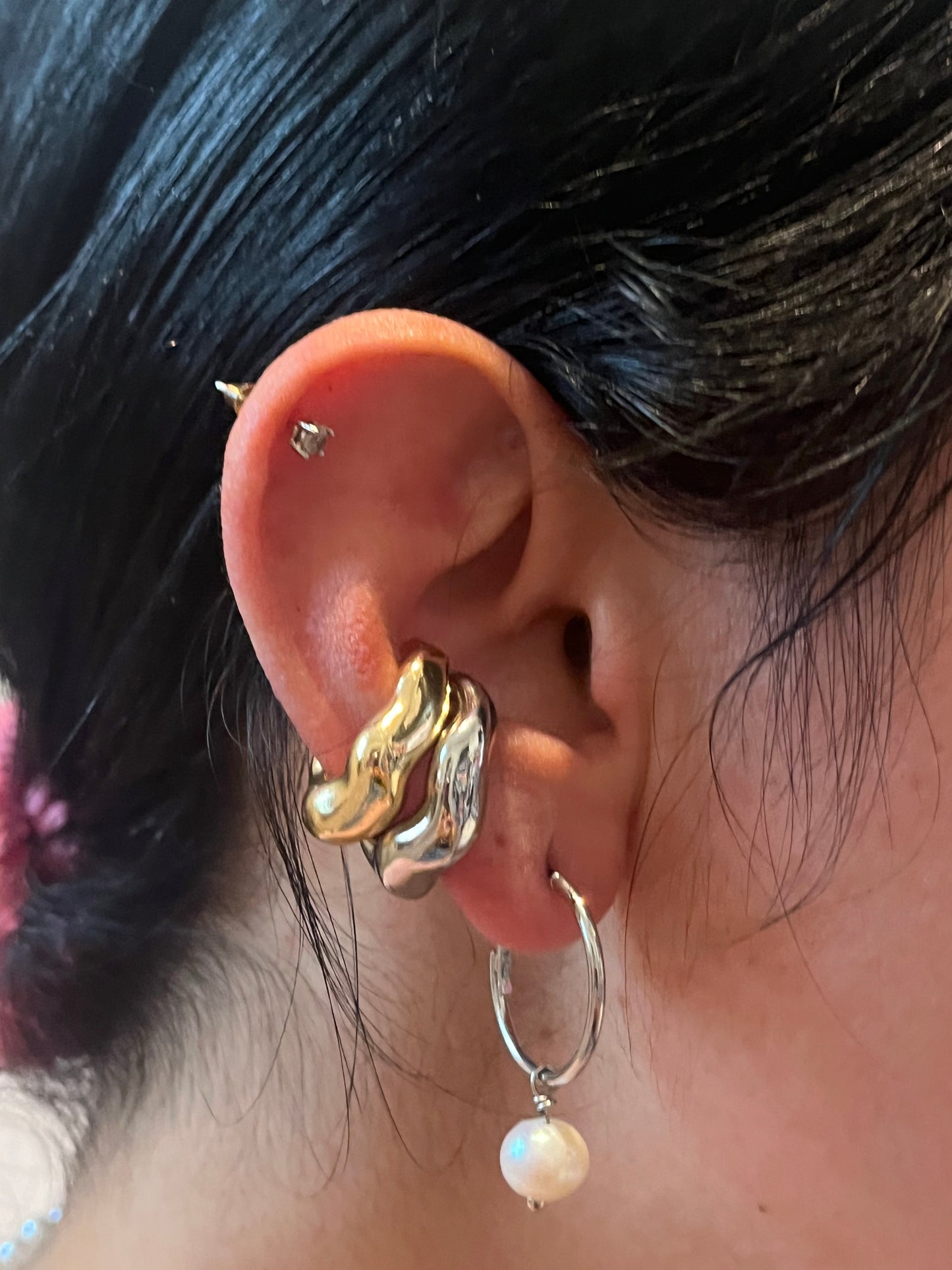 Gold & Silver ear cuffs