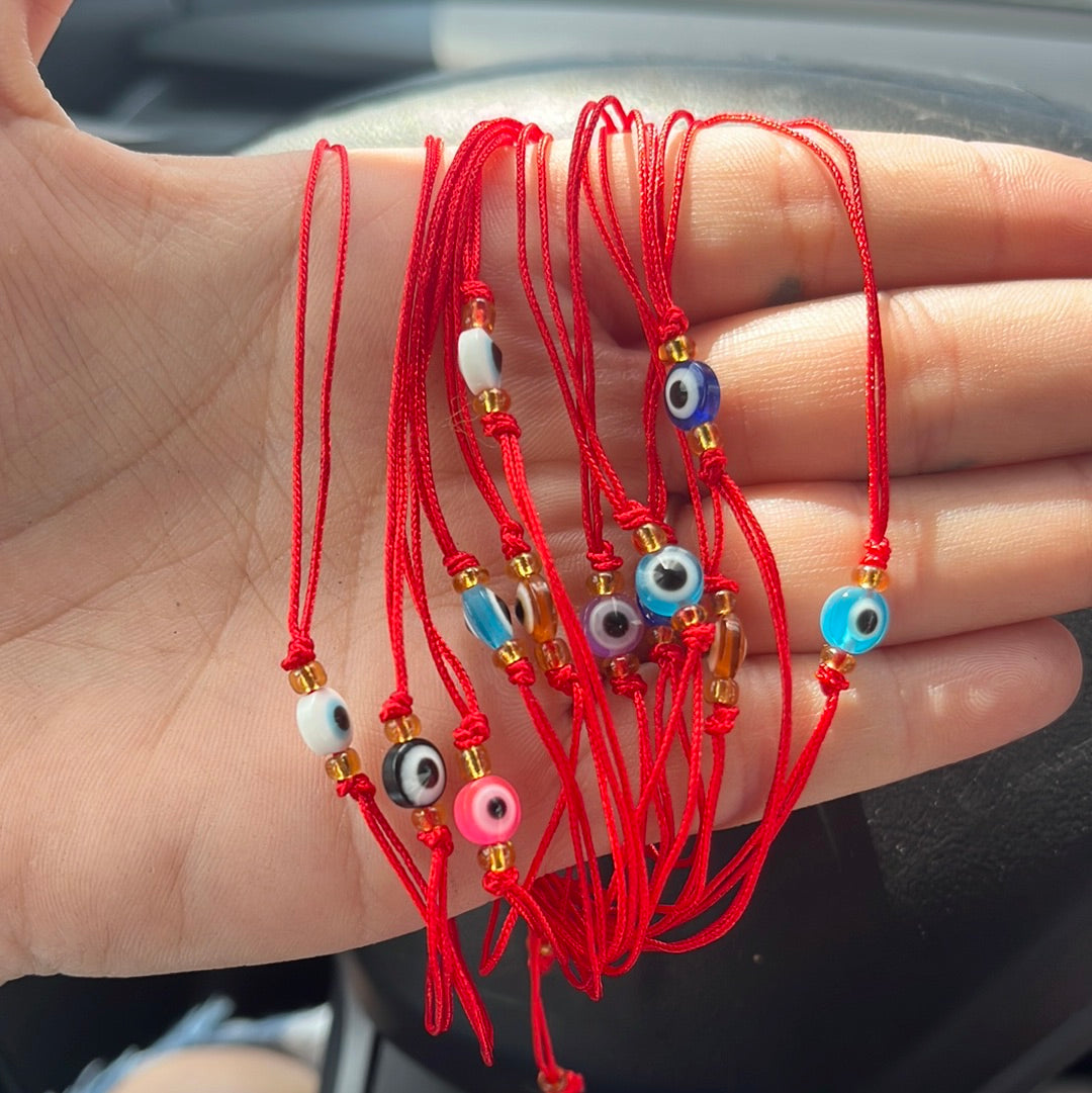 Evil eye string bracelets