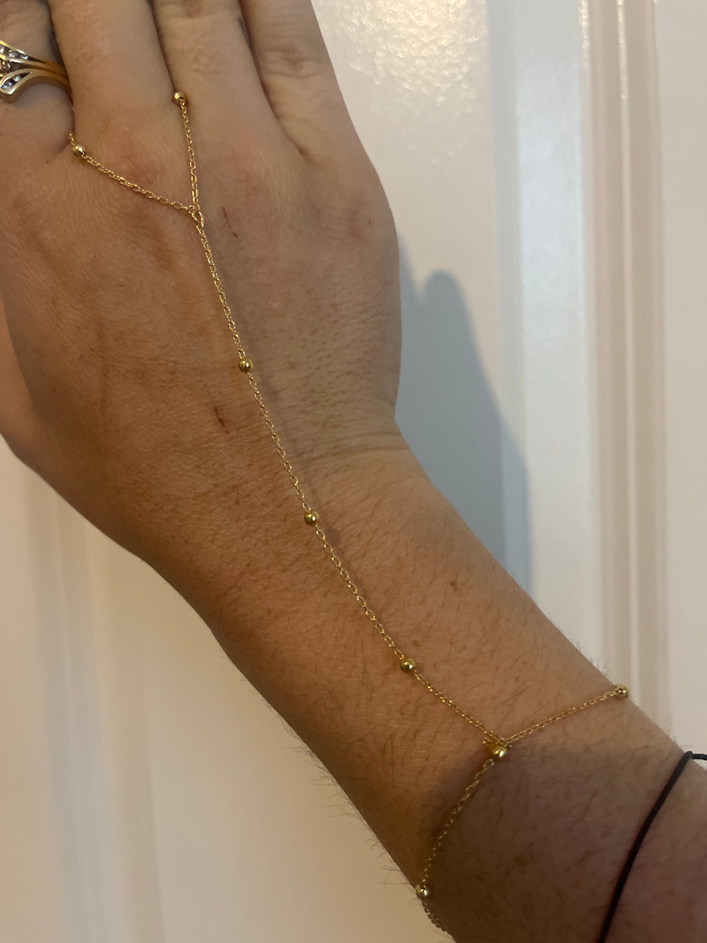 Gold Laminate Hand Chain