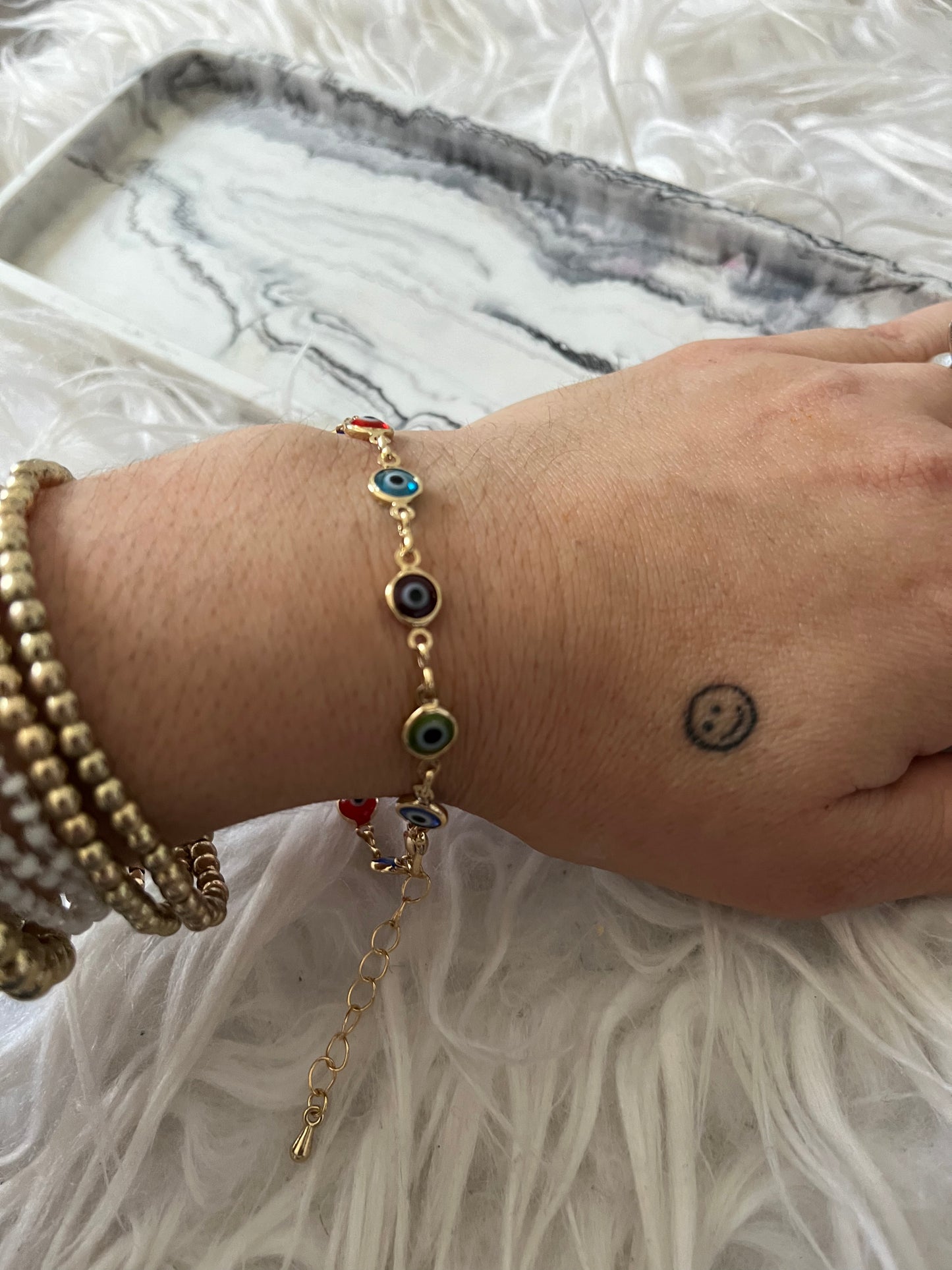 Gold Evil Eye Bracelet