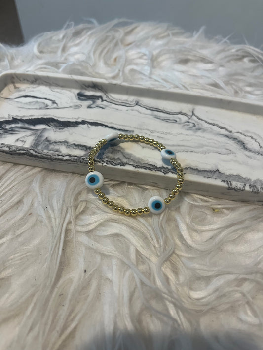 Gold Evil Eye Bracelet