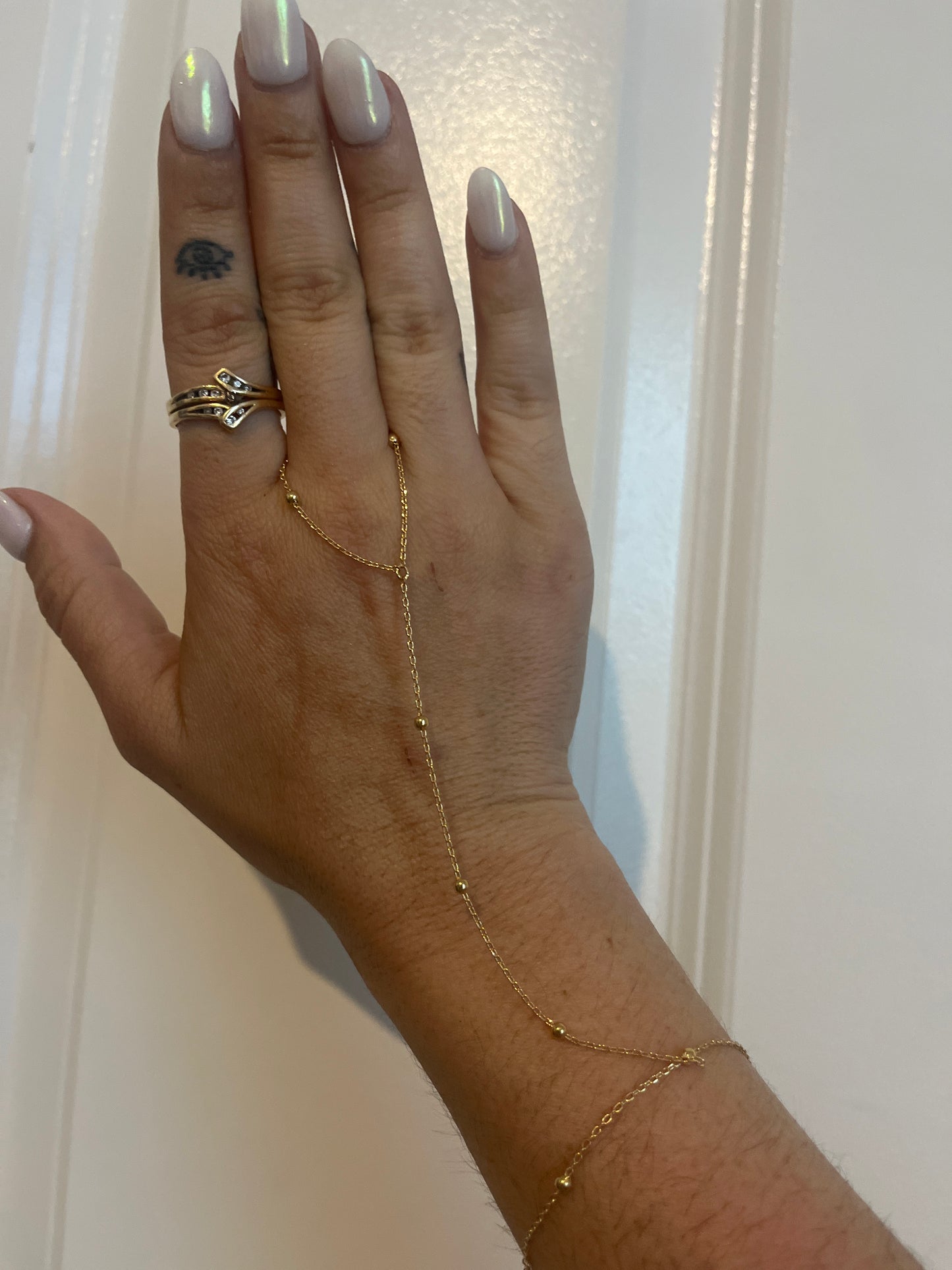 Gold Laminate Hand Chain