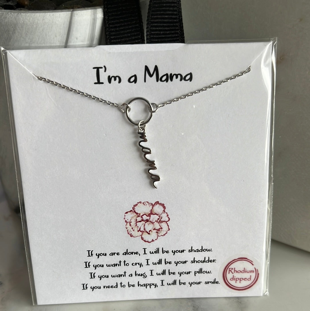 I’m a Mama Necklace Silver