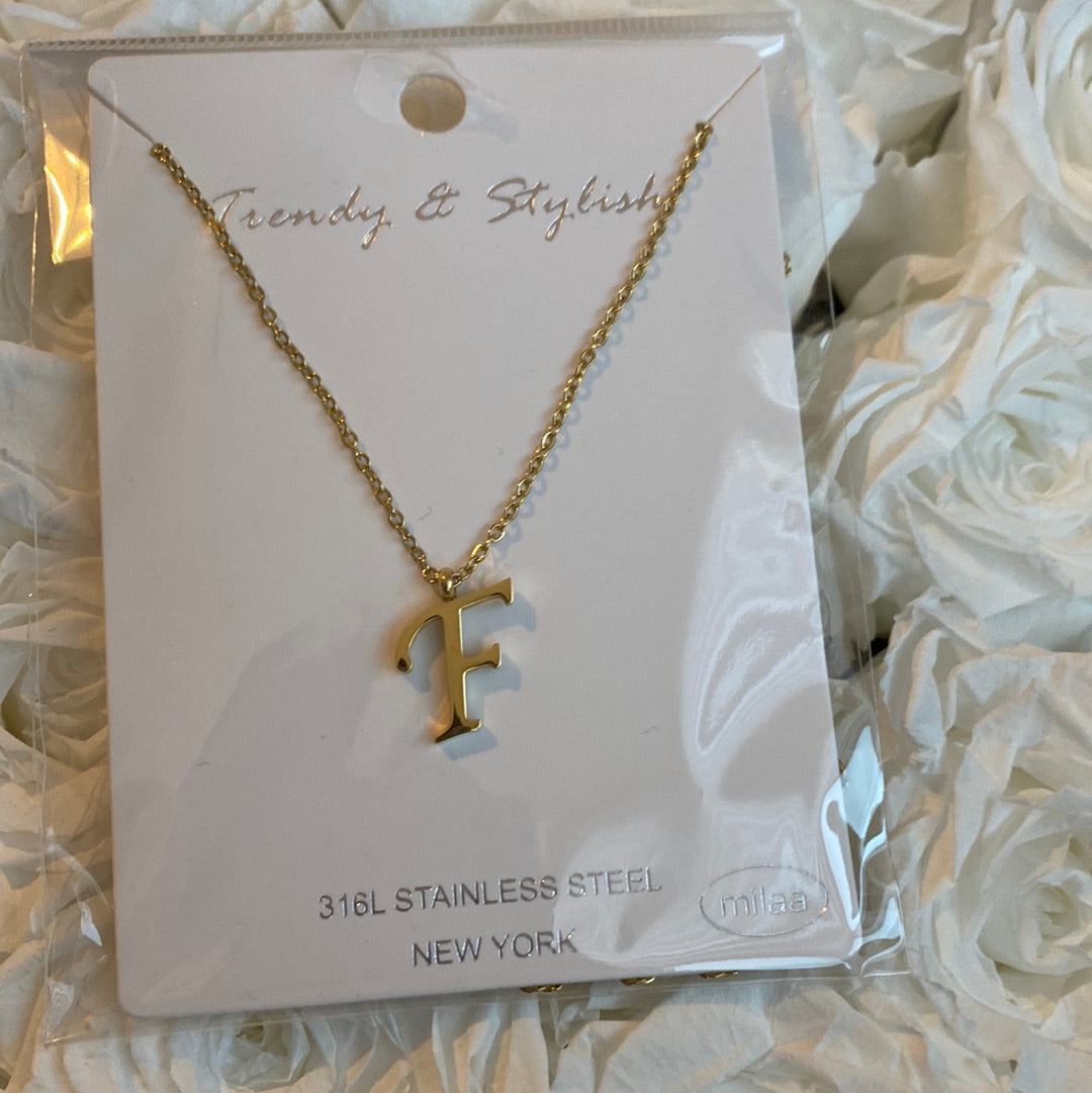 Letter F Necklace