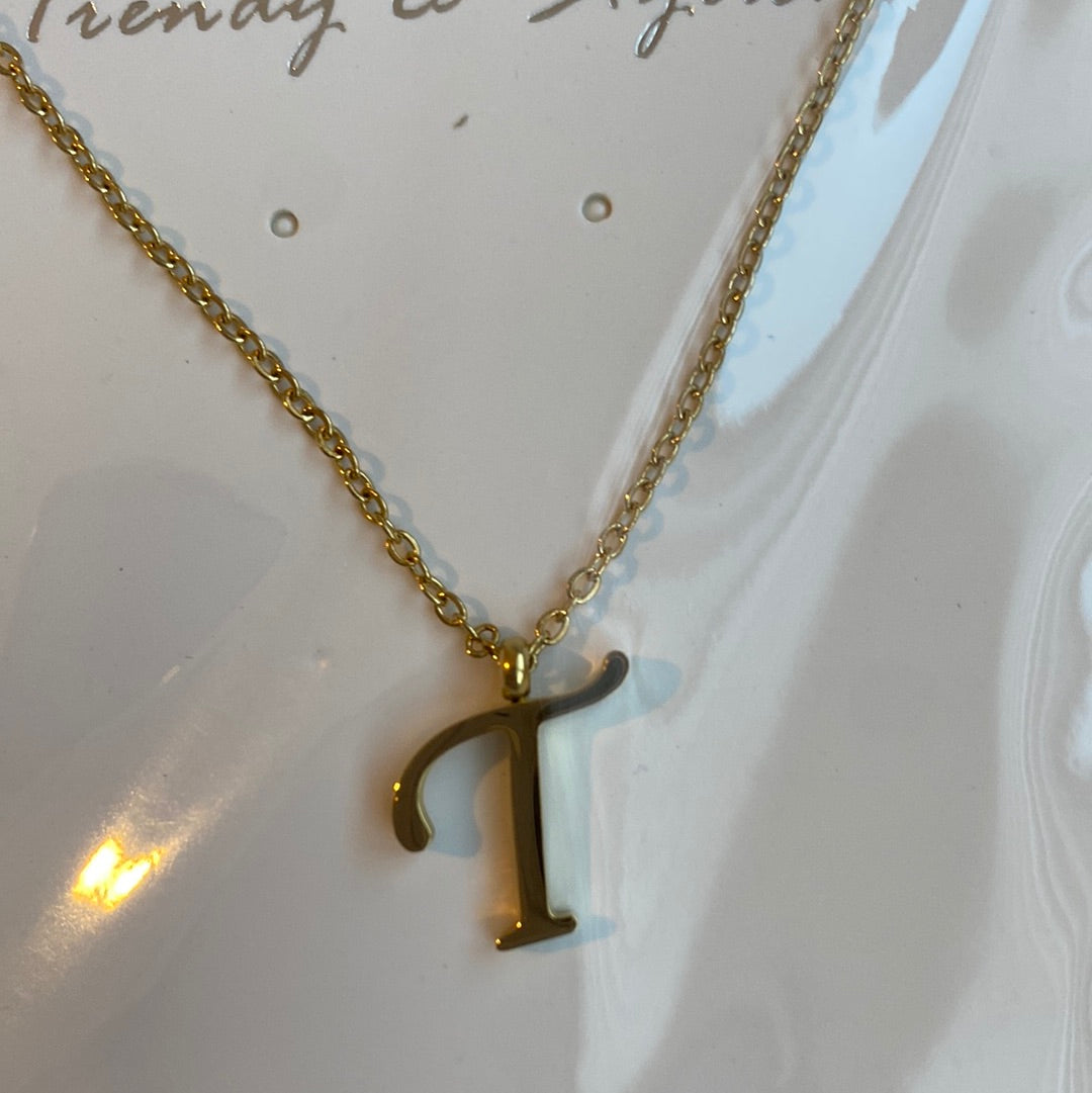 Letter T Necklace