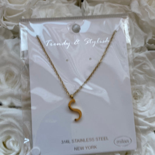 Letter S Necklace