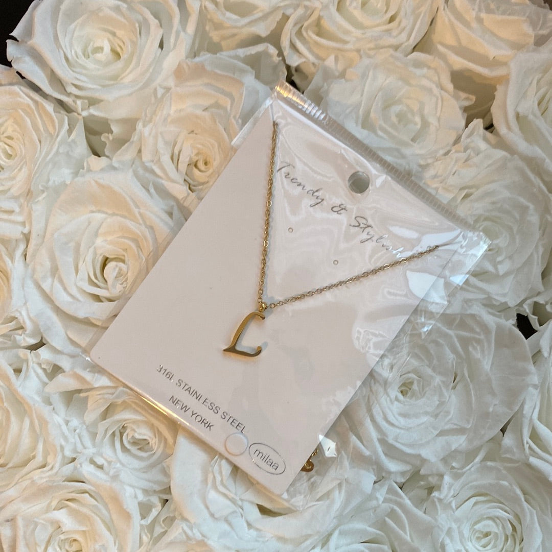 Letter L Necklace