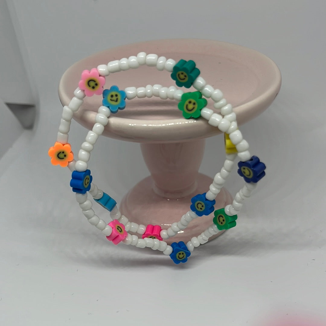 Smiley flower Anklet/ Tobilleras