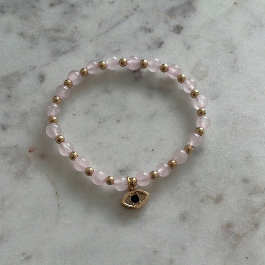 Pink Evil Eye Bracelet