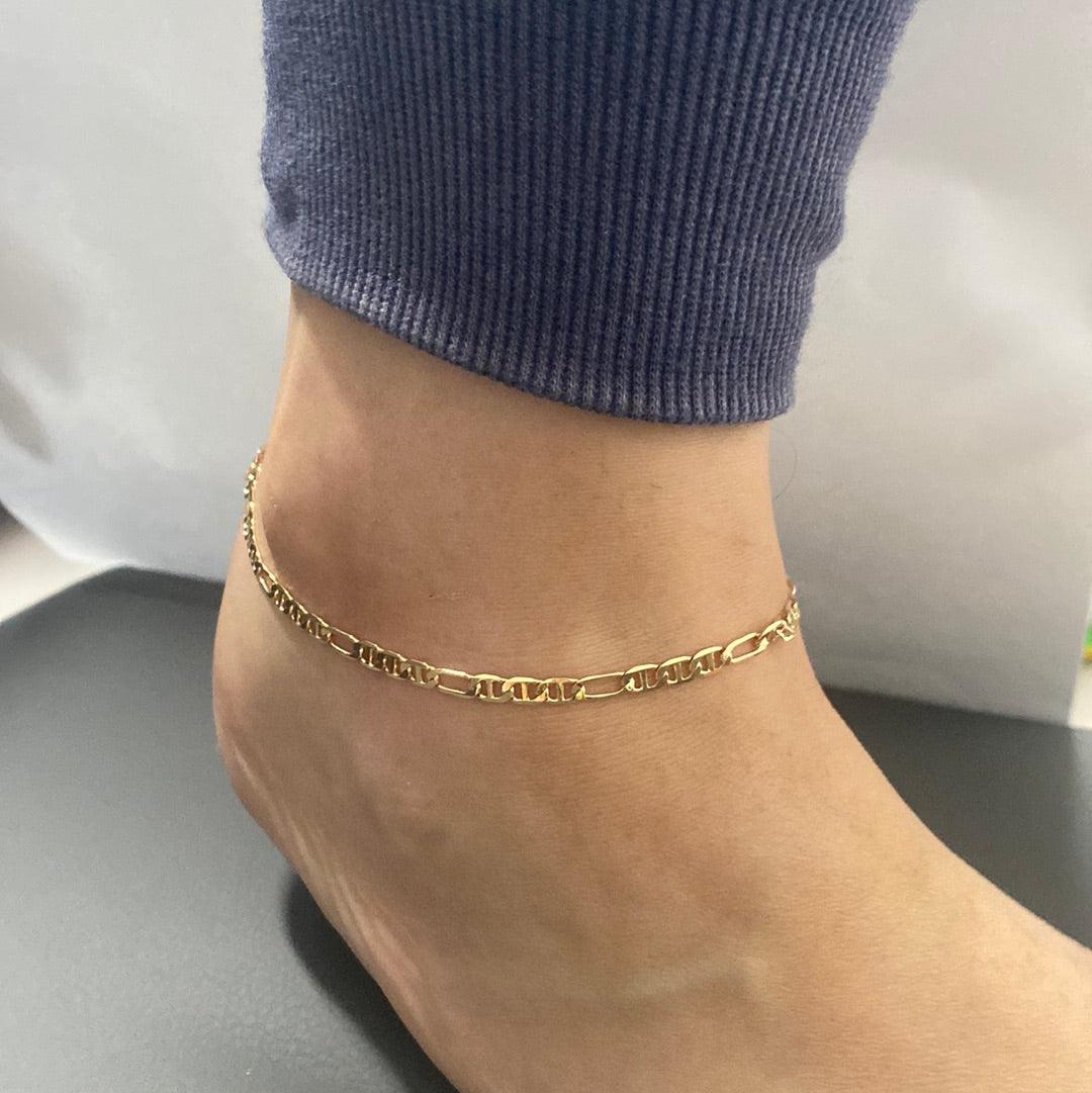 18k gold filled Anklet/Tobillera - Life with JessicaS