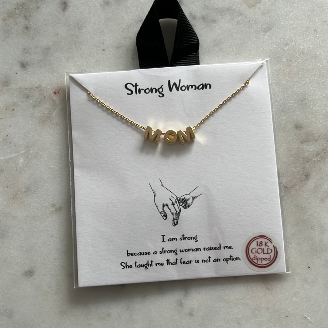 Gold MOM Necklace