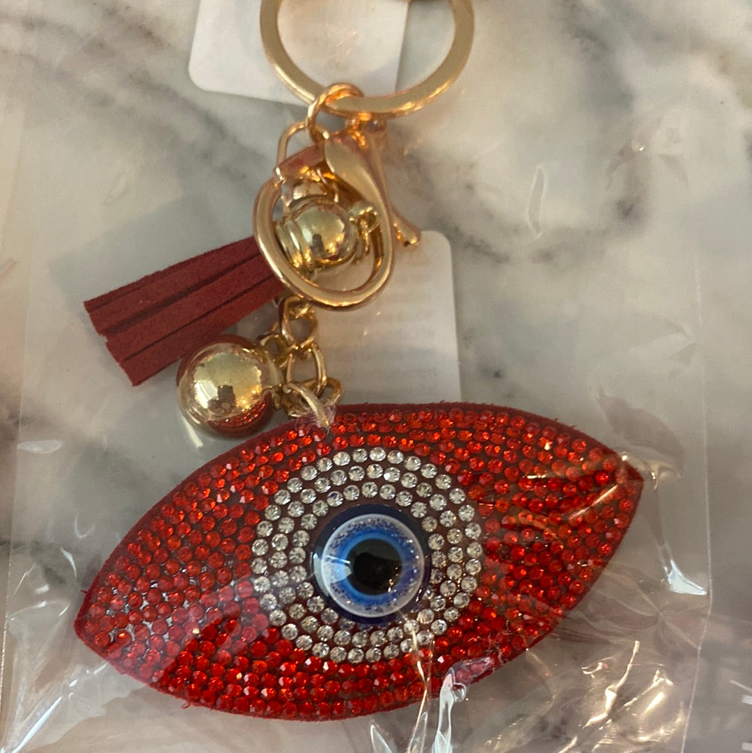 Red Evil Eye Keychain/Llavero.