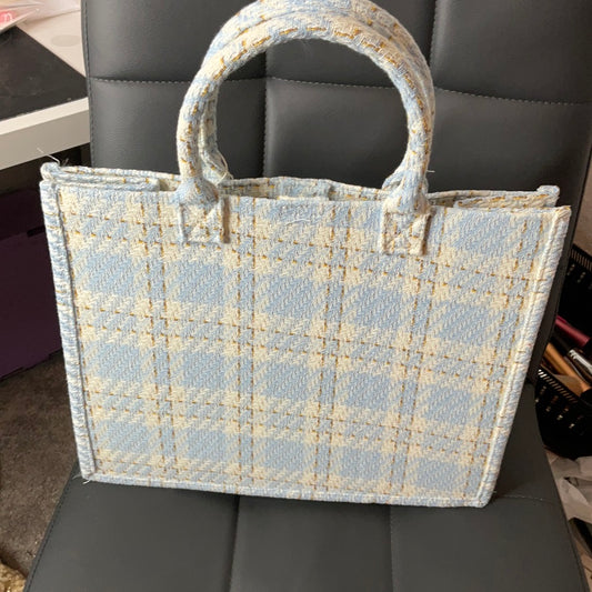 Blue Large Tote Bag