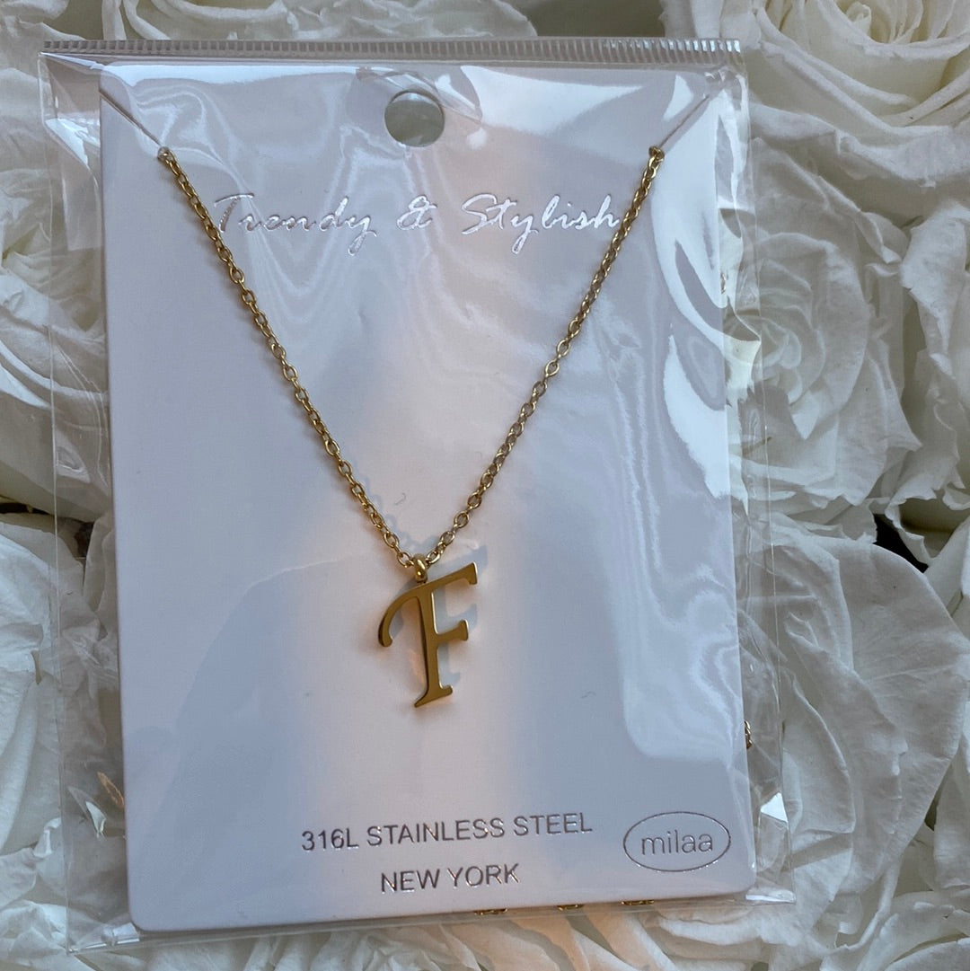 Letter F Necklace