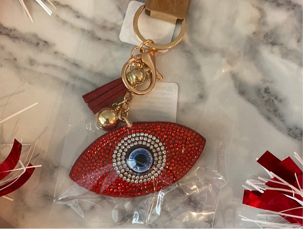 Red Evil Eye Keychain/Llavero.