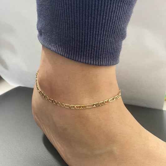 18k gold filled Anklet/Tobillera - Life with JessicaS