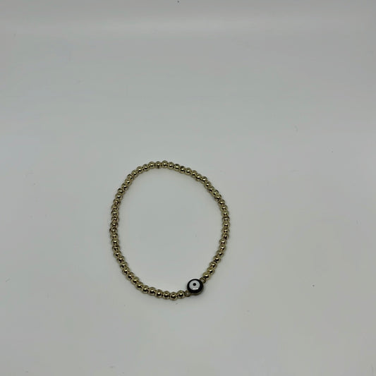 Gold & Black Evil Eye Bracelet